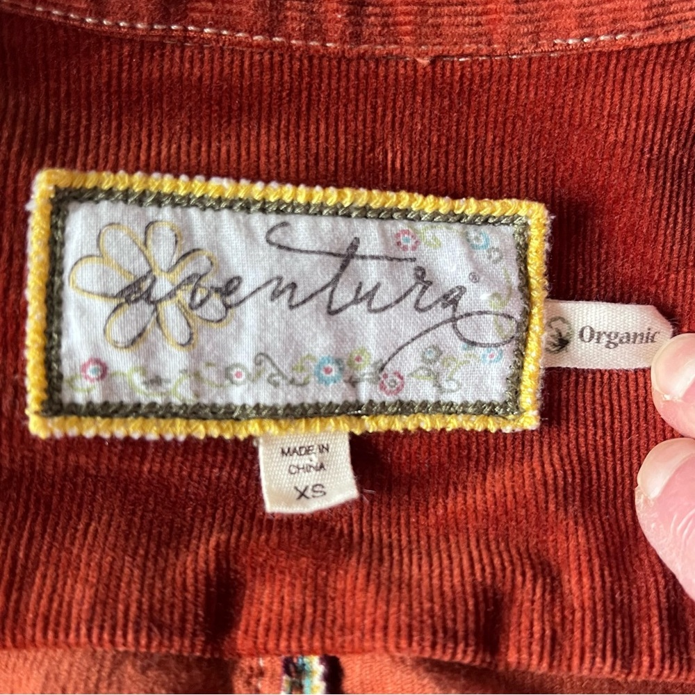 Aventura Organic‎ Cotton Corduroy Jacket Size XS - Picture 5 of 14
